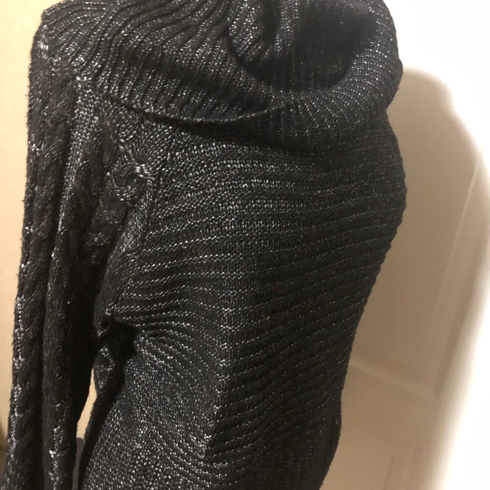 Liz Claiborne Black Cowl Neck Sweater